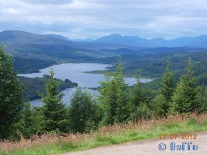 Parking at Loch Garry – July 2012