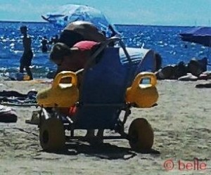 Rollstuhl für den Strand