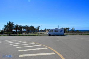 Parking in Retamar - Calle de los Juegos de Casablanca, 1, Almería, Spanien – March 2015