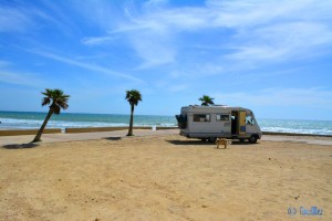 Parking in Barbate - Calle Pez Espada, 9, 11160 Barbate, Cádiz, Spanien – April 2015