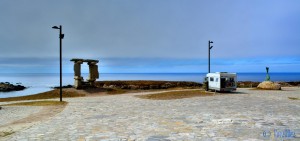 Parking in Poboado O Portiño, 12, 15011 A Coruña, La Coruña, Spanien – July 2015