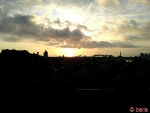 Sonnenuntergang in Genua