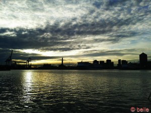 Sonnenuntergang in Genua