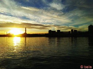 Sonnenuntergang in Genua