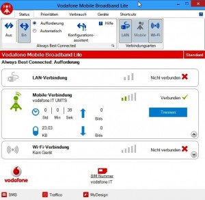 Keine Internetverbindung mit Vodafone und Windows8