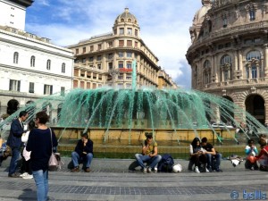 Brunnen am Piazza de Ferrari