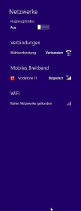 Vodafone-Stick in Vigna - nur GPRS