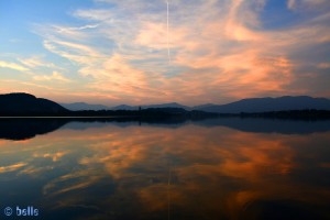 ...traumhaft schön!!! Sonnenuntergang am Lago di Comabbio