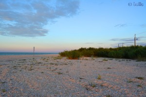 Beach of Marotta im Sonnenuntergang