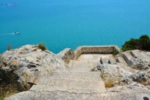 Habe mich nicht getraut die Treppe herunter zu gehen :o – obwohl da ja noch die Terrasse war...