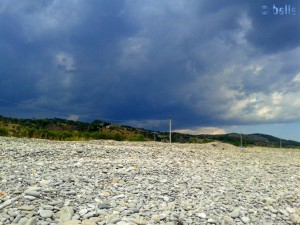 12:26 Uhr – Gewitter im Anmarsch.... Beach of Trebisacce