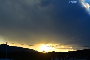 Sunset in Trebisacce – gerade eine Lücke in der Wolke erwischt!