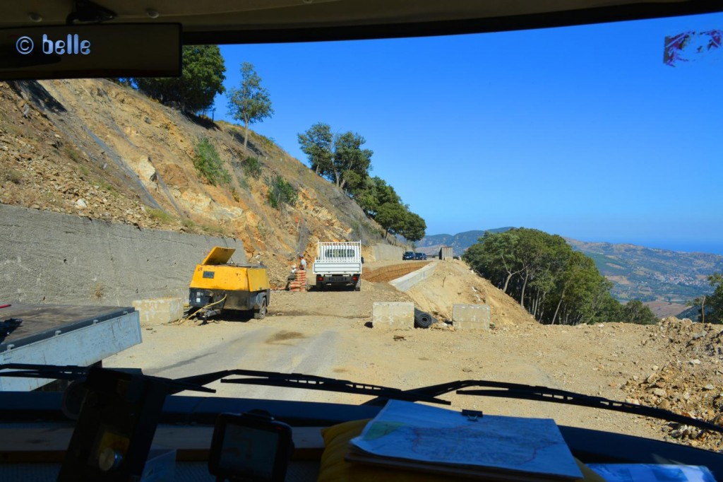 Baustelle in Aspromonte