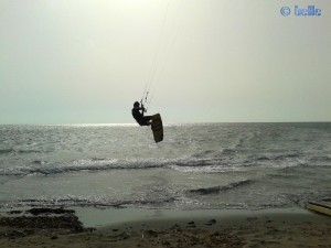 Kiter at the Beach of Marsala