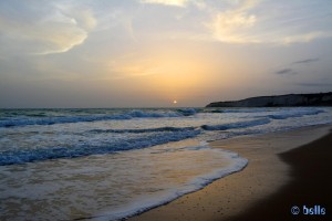 Foggy Sunset at the Beach of Eraclea Minoa