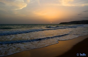 Foggy Sunset at the Beach of Eraclea Minoa