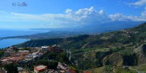 View to the Etna / Ätna and the Coast to the South