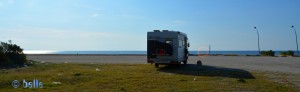 Parking directly at the Beach of Gizzeria Lido