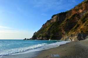 Beach and Rocks at Cetraro Marina