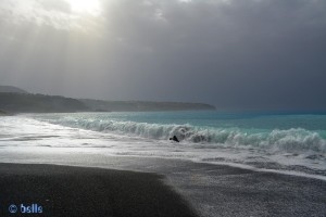 Praia a Mare with black Sand