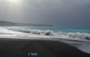 Praia a Mare with black Sand