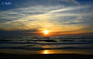 Sunset at the fantastic Beach of Mondragone