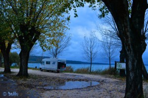 Parking at the Lago di Bolsena