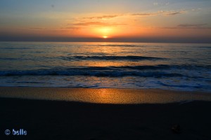 Sunset at the Dream-Beach at Marina di Torre del Lago