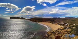 View to Playa La Higuerica and Playa La Carolina - Águlas - Murcia – Spain