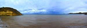 Dicke fette Wolken und braunes Wasser am Playa de las Palmeras - Spain