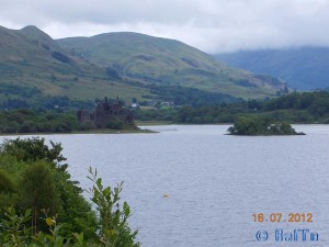 Parking in the Forest – at Castle Loch Awe – July 2012