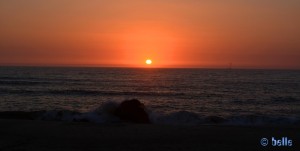 Sunset at Praia das Pedras Negras – Portugal