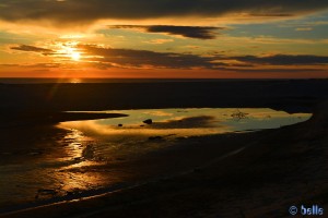 Sunset at Rio Cabanes - Praia de Afife – Portugal