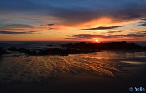 Sunset at Rio Cabanes - Praia de Afife – Portugal