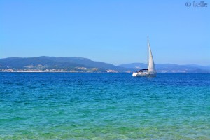 Sailing-Boat at Cabo de Udra - Praia de Mourisca