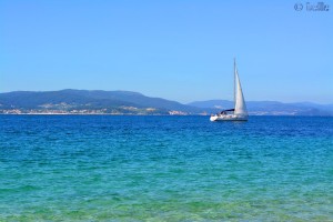 Sailing-Boat at Cabo de Udra - Praia de Mourisca