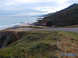 Parking at Praia de Rias - Bicerran, 15111 Malpica de Bergantiños, La Coruña, Spanien – July 2015