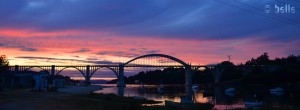 Red Sky at Playa de O Pedrido - Ría de Betanzos – Spain