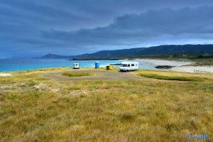 Parking at Playa de Santa Comba - Prioiro, 223, Ferrol, La Coruña, Spanien – July 2015