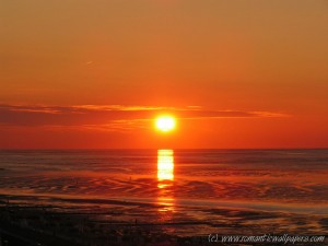 Sonnenuntergang am 05. Oktober 2005 in Cuxhaven