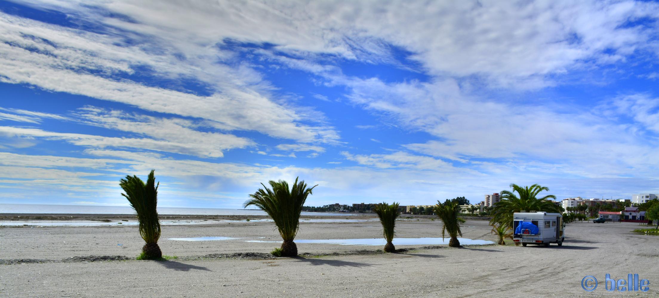 Parking in Puerto Motril - Paseo Maritimo, 18613 Motril, Granada, Spanien – October 2015