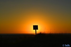 Sunset at Playa de los Lances Norte - N-340, 11380 Tarifa, Cádiz, Spanien