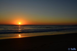 Sunset at Playa de los Lances Norte - N-340, 11380 Tarifa, Cádiz, Spanien