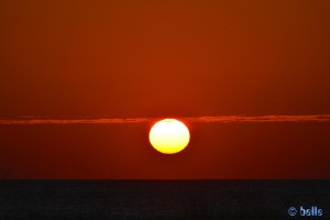 Sunset at Playa de los Lances Norte - N-340, 11380 Tarifa, Cádiz, Spanien / 300mm