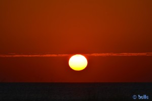 Sunset at Playa de los Lances Norte - N-340, 11380 Tarifa, Cádiz, Spanien / 300mm