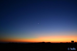1000 und eine Nacht - Abendrot und Sichel-Mond - Playa de los Lances Norte - Tarifa