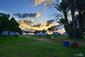 Parking in the Camping „Atlantis gate“ - Moulay-Bousselham – Marocco