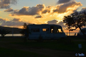 Parking in the Camping „Atlantis gate“ - Moulay-Bousselham – Marocco