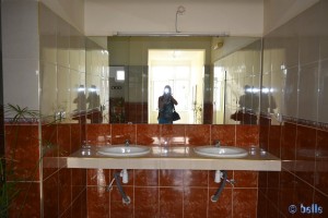 Shower an Toilets in Camping Club Atlantica Parc - Unnamed Rd, Imi Ouaddar, Marokko – December 2015