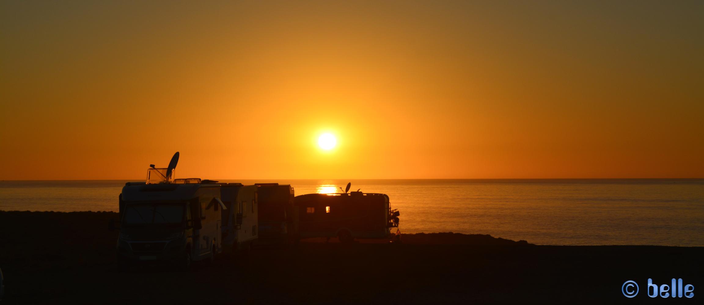 Sunset at Sidi Boulfdail – Marokko